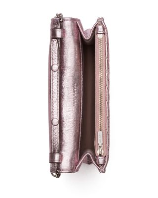 Kira Metallic Quilted Leather Chain Wallet