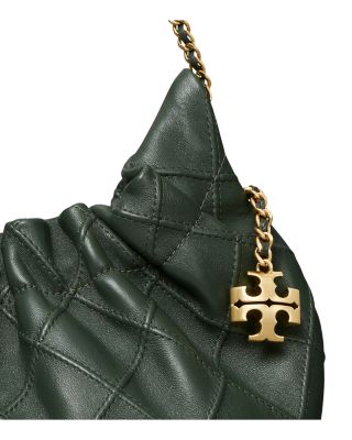 トートバッグ TORY BURCH Fleming Mini Hobo leather handbag Mini Fleming Soft Hobo Bag: Women's Designer Crossbody Bags