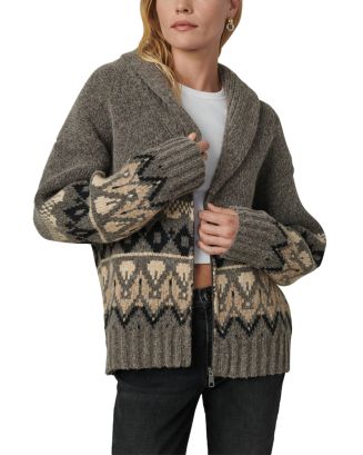 Joe's Jeans The Inga V Neck Fair Isle Cardigan Sweater Joe's Jeans The Inga V Neck Fair Isle Cardigan Sweater