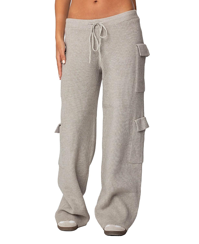 Edikted Wynter Knit Cargo Pants