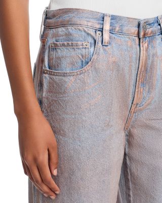 Jaydn High Rise Wide Leg Jeans in Tinsel