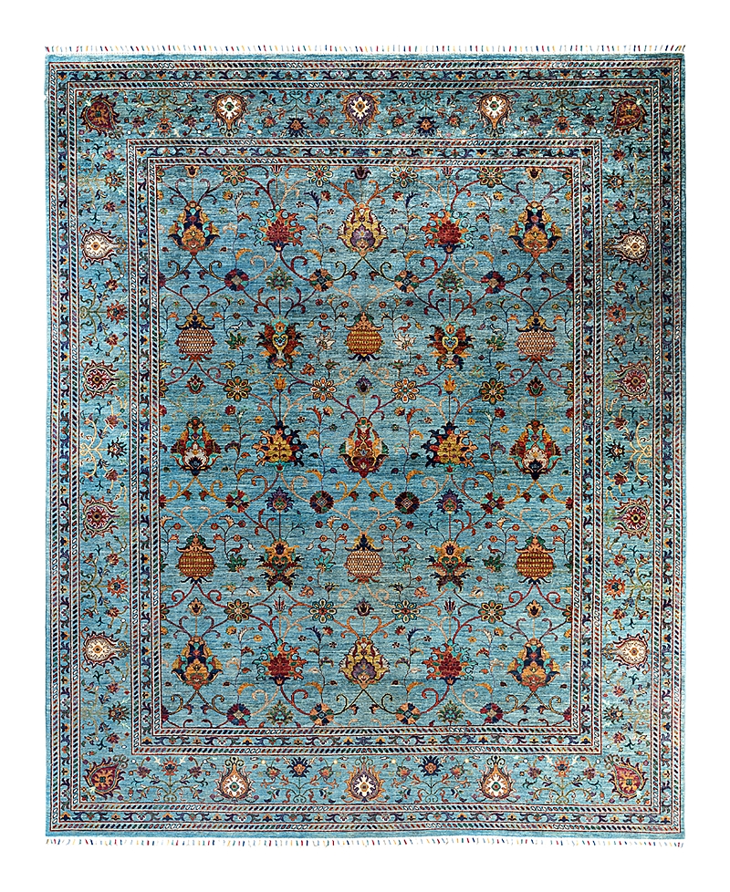 Bloomingdale's Tribal M1999 Area Rug, 9'2 X 11'4 In Light/blue