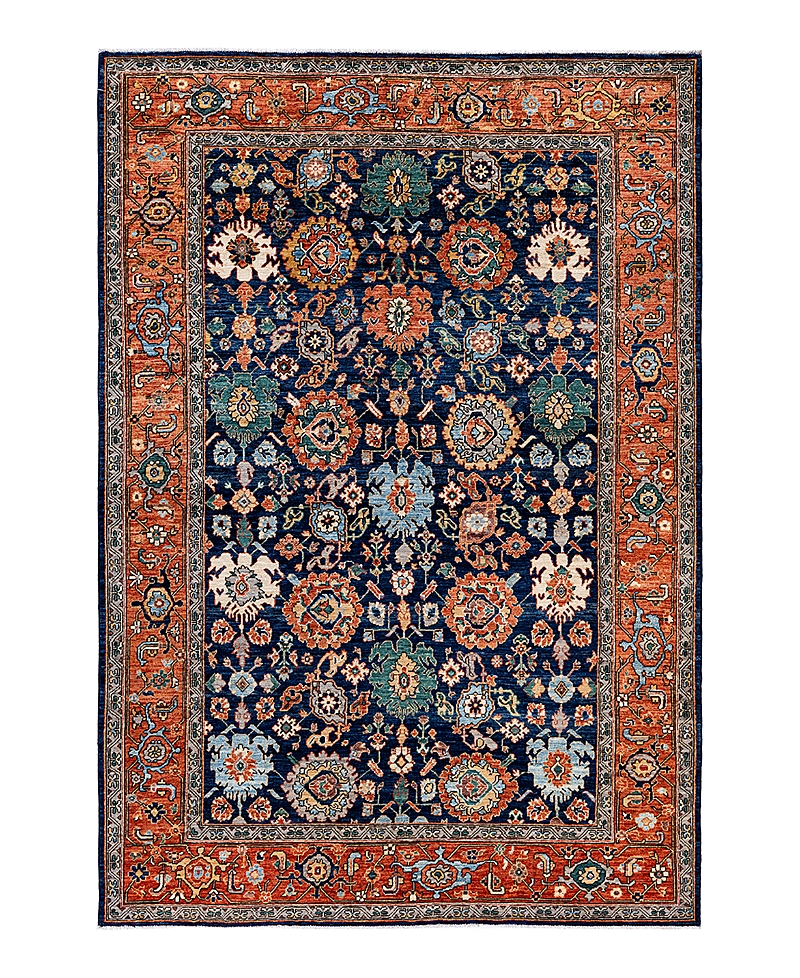 Bloomingdale's Serapi M1999 Area Rug, 6'4 X 9'6 In Blue