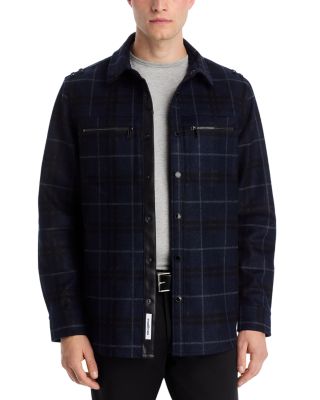 KARL LAGERFELD PARIS WHITE LABEL - Plaid Shirt Jacket
