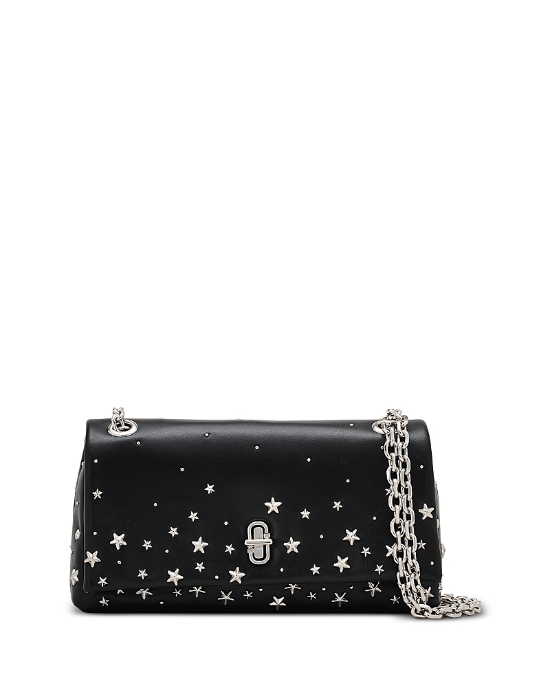 Marc Jacobs The Star Studded Dual Chain Wallet In Black