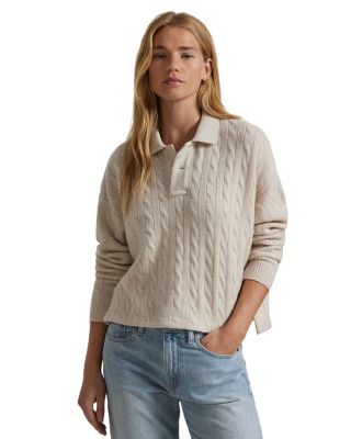Ralph Lauren - Cable Wool Cashmere Polo Shirt
