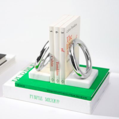 Ring Marble Base Bookends