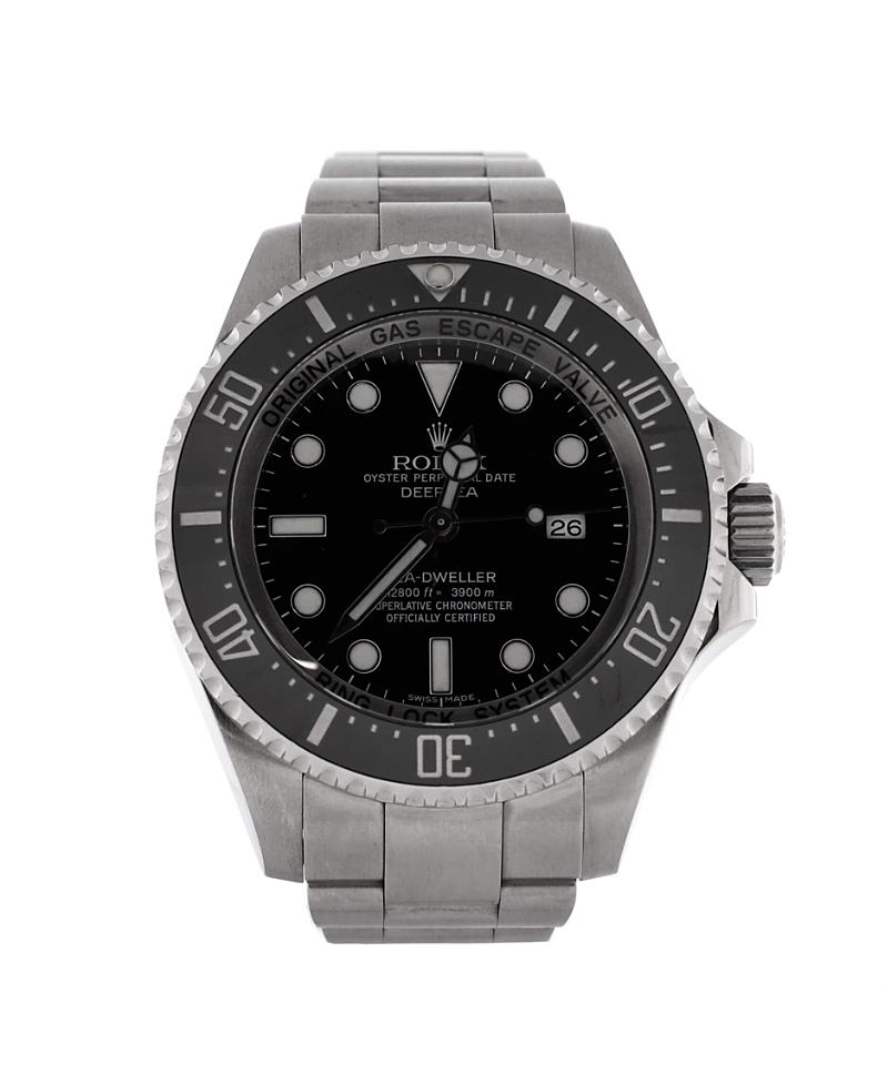 Pre-owned Pre-owned Rolex Rolex Oyster Perpetual Deepsea Sea-dweller Automatic Watch In Stainless Steel And Cerachro In Dial Color: Black