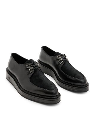 John Varvatos - Men's Von Creeper Derby Black Leather Dress Shoes