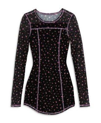 KatieJnyc - Girls' Romi Mesh Floral Print Dress - Big Kid