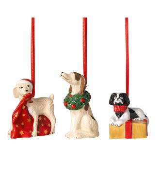 Nostalgic Christmas Puppies Ornaments, Set of 3