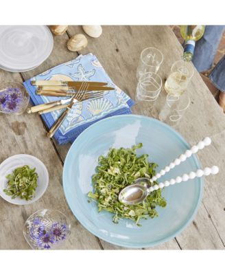 Classic Salad Servers with Pearled Handles, Set of 2