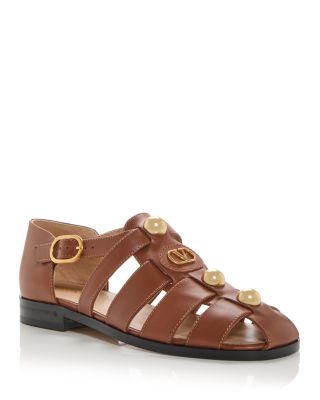 VLogo Embellished Fisherman Sandals 
