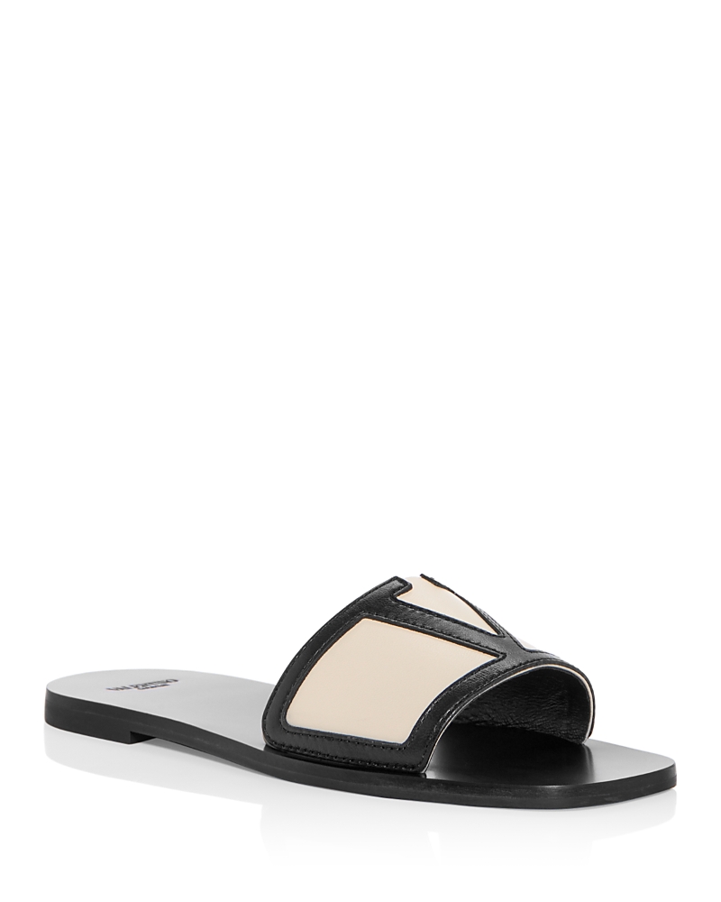 Valentino Garavani Viva Superstar Slides In Black