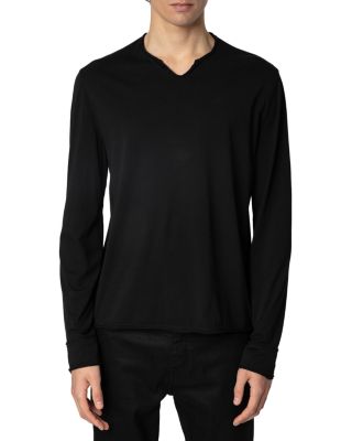 Zadig & Voltaire - Monasti Poem Graphic Henley Tee