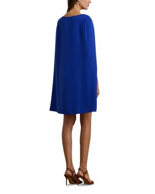 Cape Georgette Cocktail Dress
