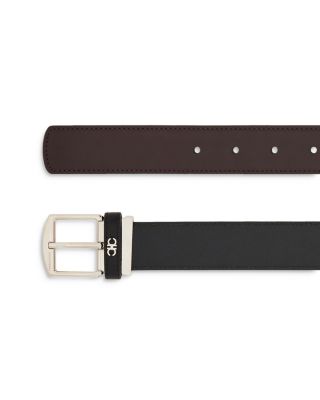 Men's Adjustable Reversible Leather Belt
