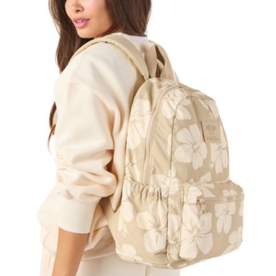 ALOHA Collection New With Tags Hana Hou Keep It Lt Beige Floral Backpack ALOHA COLLECTION KEEP IT LIGHT BACKPACK / HANA HOU / CREME  main image 3