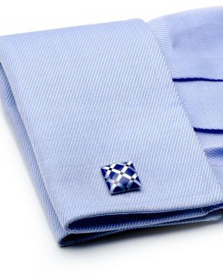 Mother of Pearl Diamond Cufflinks