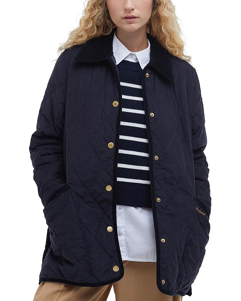 Barbour Cornelia Quilt In Dark Navy/sky Dress
