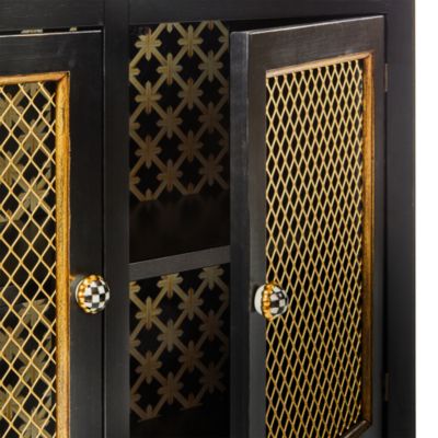Courtly Criss-Cross Small Cabinet