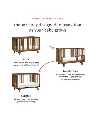 Hudson 3-in-1 Convertible Crib