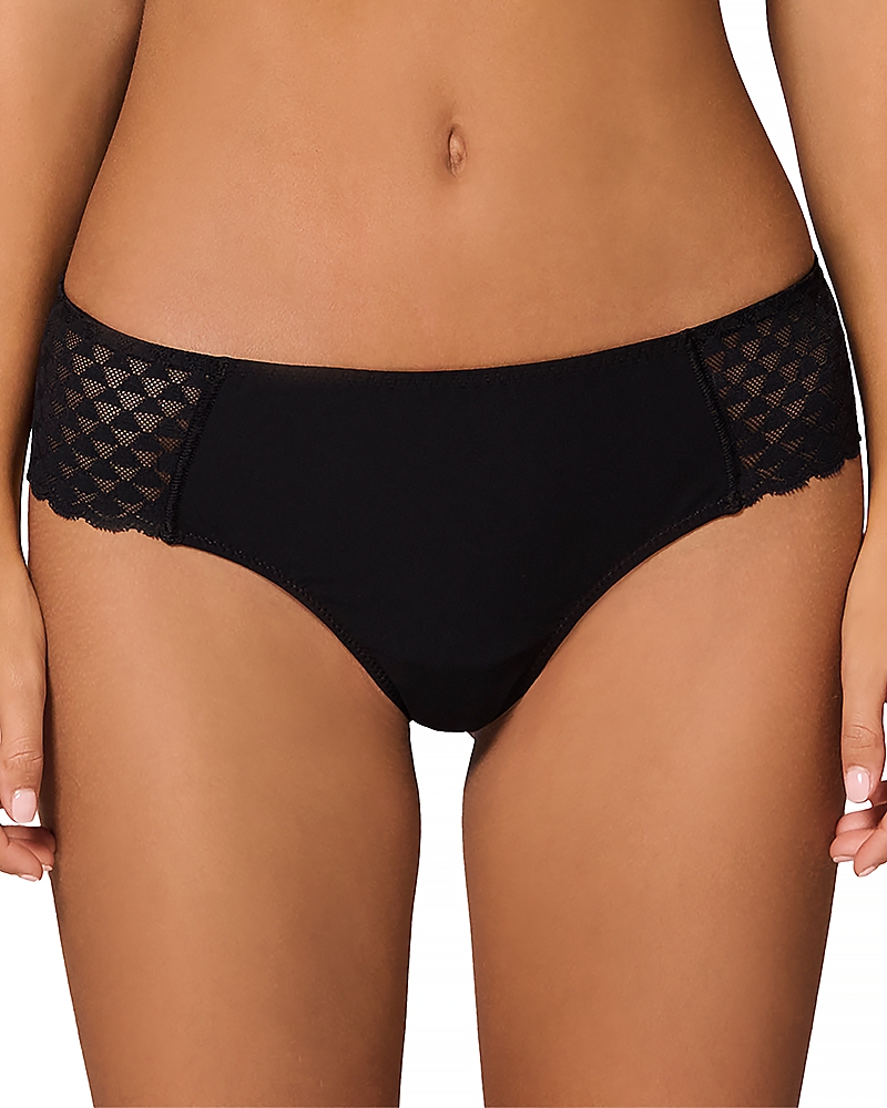 Simone Perele Subtile Lace Trim Boyshorts In Black