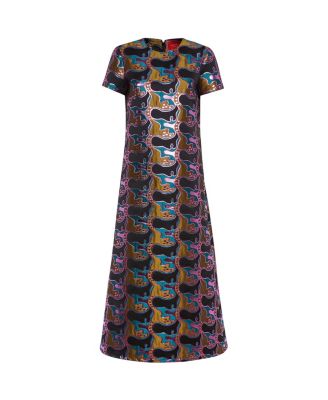 Super Swing Dress in Spritz Blue Petro