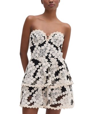 PatBO - Night Crocheted Lace Mini Dress