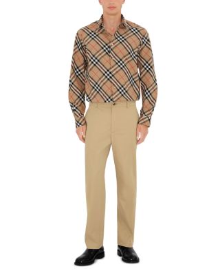 Classics Cotton Poplin Check Regular Fit Button Down Shirt