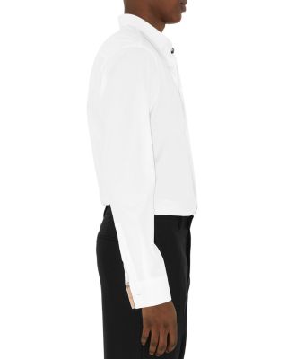 Sherfield Cotton Stretch Equestrian Knight Embroidered Check Trimmed Slim Fit Button Down Shirt