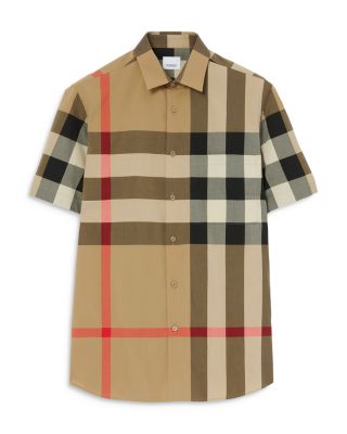 Summerton Cotton Poplin Check Slim Fit Button Down Shirt