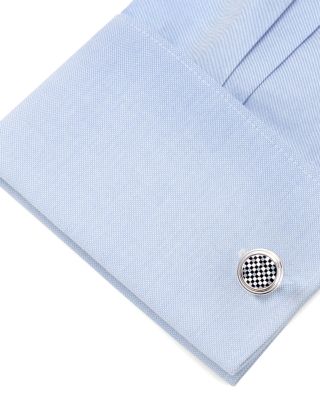 Onyx & Mother of Pearl Checker Stud Set