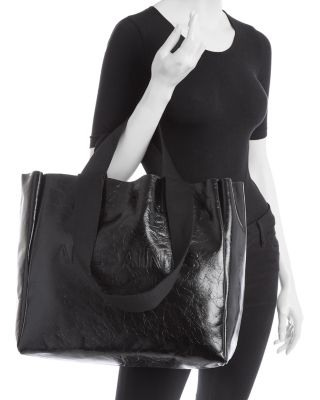 ALLSAINTS Izzy Shine Leather Tote | Bloomingdale's
