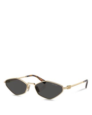 Miu Miu Regard Metal Sunglasses, 56mm