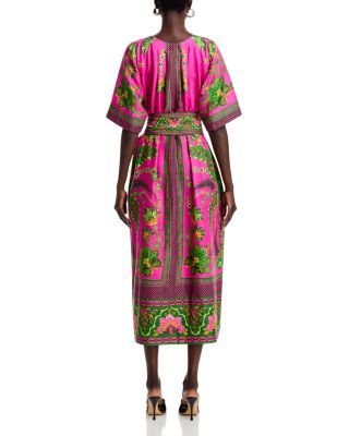 Ana Tie Front Midi Dress