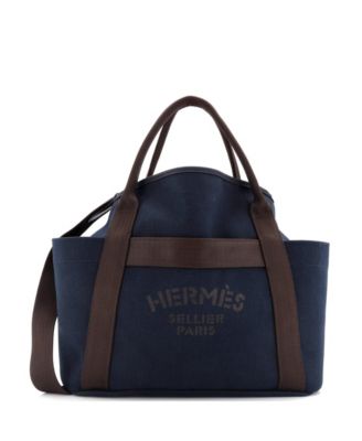 Pre-Owned HERMÈS - Sac De Pansage Groom Handbag Canvas