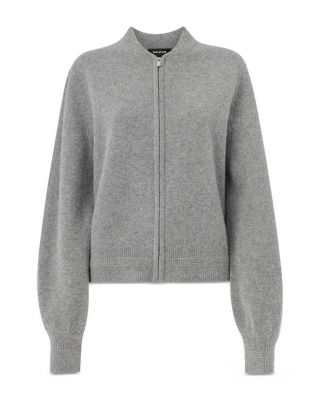 Wool Knit Bomber Jacket