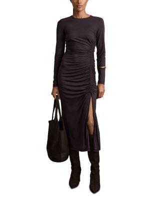 REISS - Ruched Midi Dress