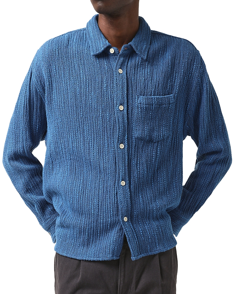 Shop Corridor Snowfall Twill Regular Fit Shirt In Blue