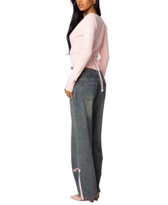 Paden Ribbed Knit Wrap Top