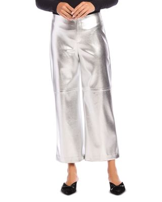 Fifteen Twenty - Faux Leather Cropped Pants