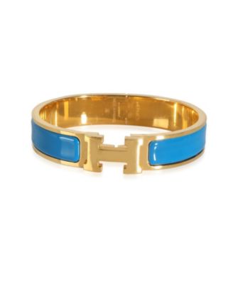 Pre-Owned Hermes Clic H Gold Plated Bracelet