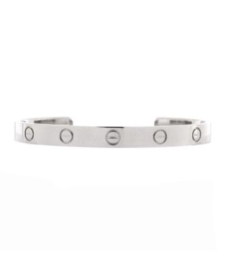 Pre-Owned Cartier Love Cuff Bracelet 18K White Gold