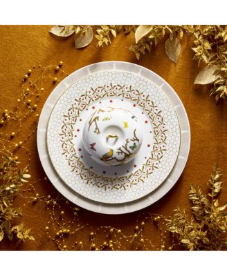 Noel Blanc Dinner Plate