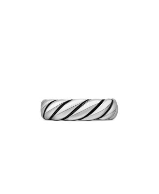 David Yurman - Sterling Silver Sculpted Cable Band Ring