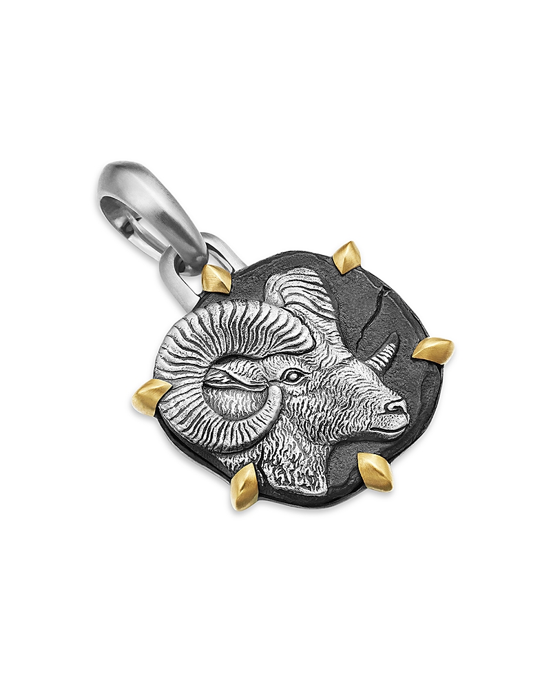 David Yurman Sterling Silver & 18K Yellow Gold Zodiac Aries Amulet Enhancer · One Size