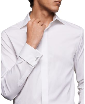 Cable Elongated Cufflinks in Sterling Silver, 22mm