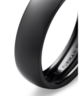 Men's Black Titanium 6mm Classic Band