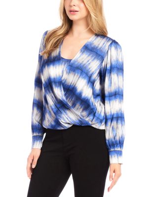 Drape Front Satin Top